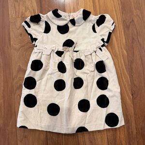 Simonetta Velvet Polka Dot Dress